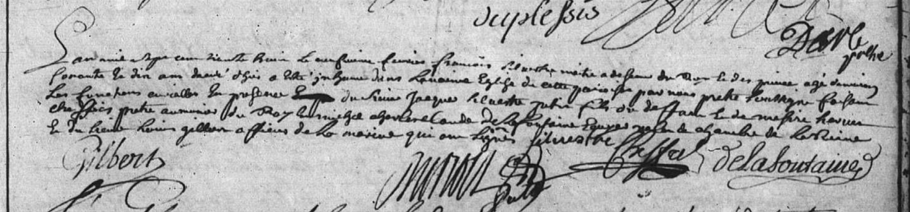 Inhumation de Charles-François Silvestre à Notre Dame de Versailles - Document 1